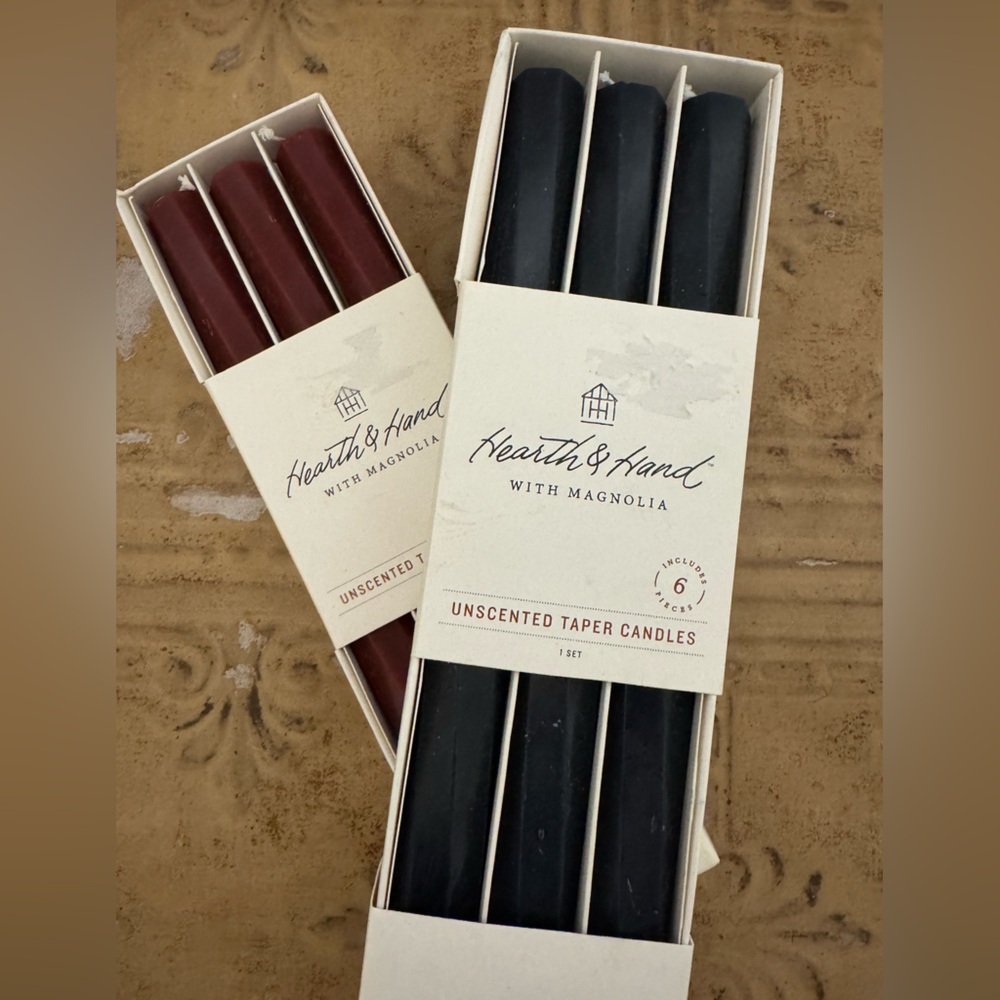 Hearth & Hand Twist Taper Candles- 2 Sets